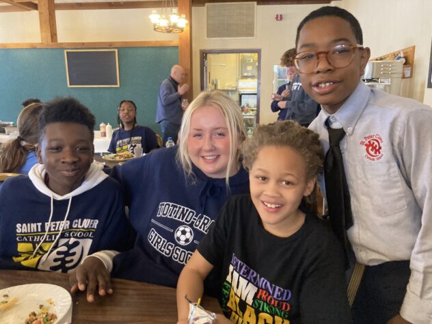 A group of students from a Twin Cities LEAD retreat